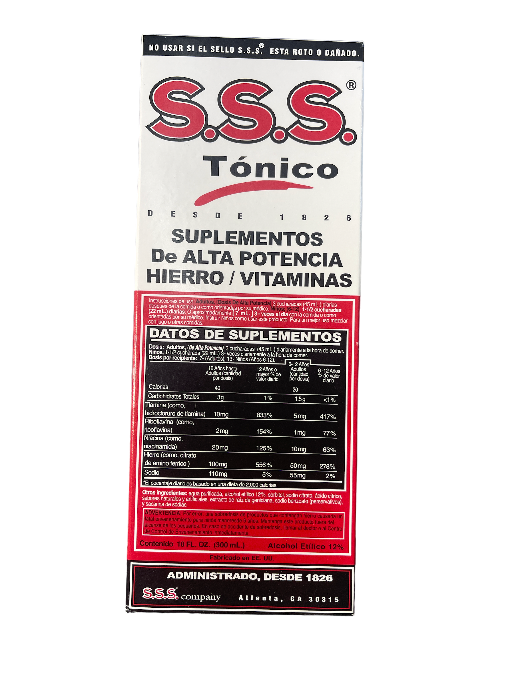 S.S.S Tonico Suplemento de Alta Potencia